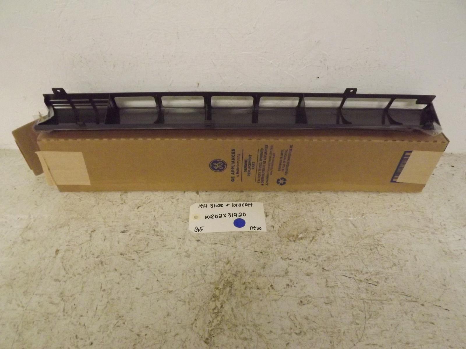 GE Refrigerator WR02X31920 Left Slide & Bracket New GE Refrigerator WR02X31920 Left Slide & Bracket New